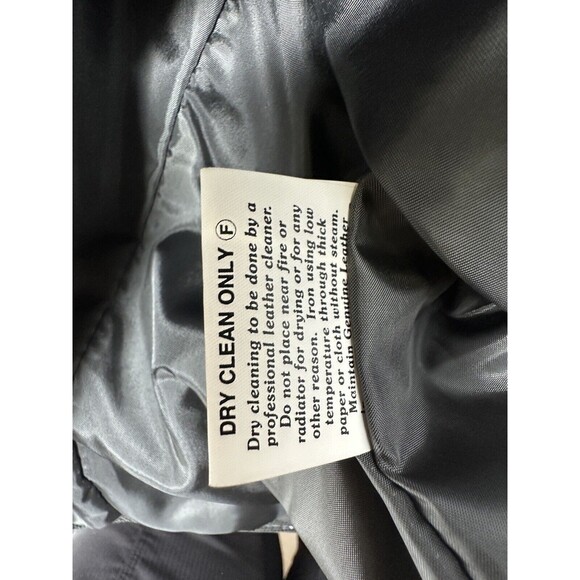 CACHE vintage Y2K JACKET Snake leather Print Leather BLACK Zip Pockets S NWT - Picture 7 of 11